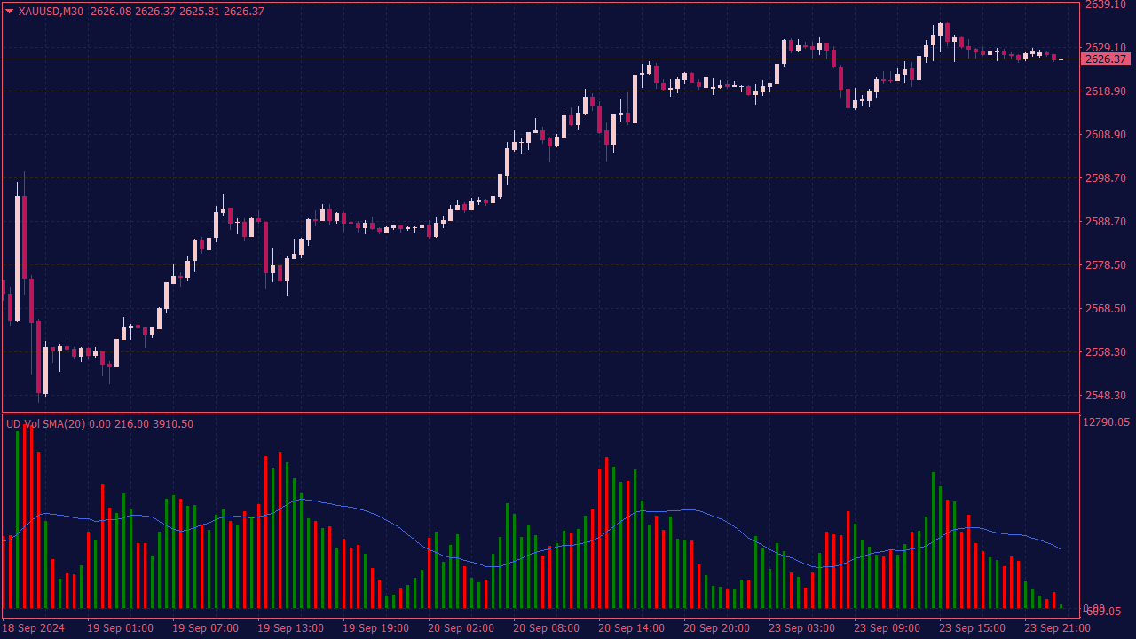 Volume with Custom Moving Average Indicator for MT4